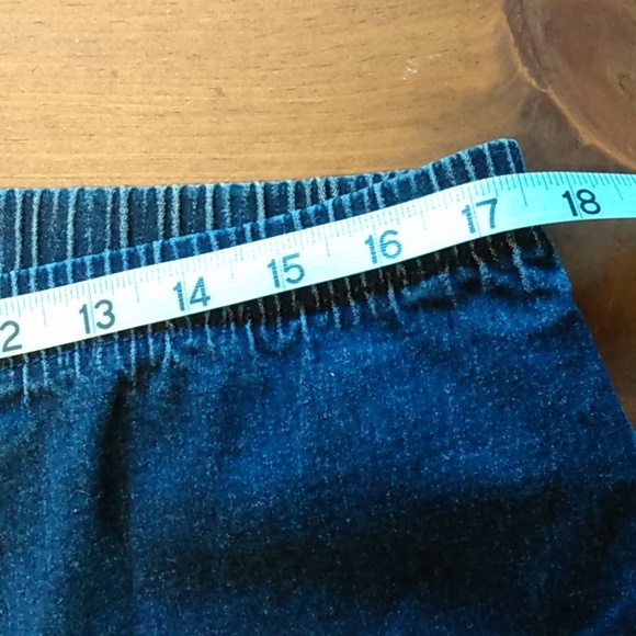 Just My Size Vintage Stretch Denim Pull-On Pants - Picture 5 of 7